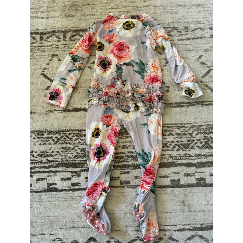 NEW Posh Peanut Rose Onesie Ruffled Size 6-9 month - Picture 5 of 5